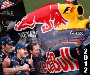 Puzzle Παγκόσμιος Πρωταθλητής Red Bull Racing 2012 κατασκευαστών FIA